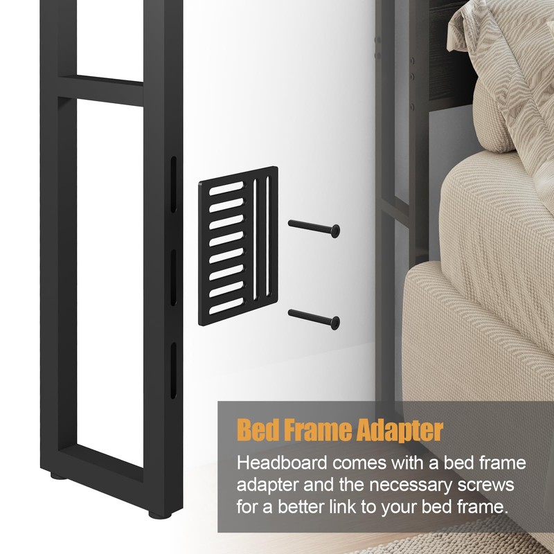 Livofloral King Size Headboard, Headboards with Charging Station, USB Port