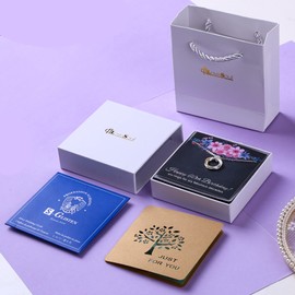 ALoveSoul 60th Birthday Gifts for Women - 925 Sterling Silver 6 Interlocking Knot Circles Necklace Birthday Necklaces for Women Gifts Ideas