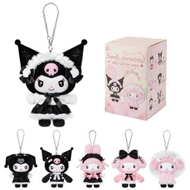 TOP TOY Sanrio Kuromi Caja Ciega Peluche Colgante Serie Angel Garden | 15-20cm Lindo Llavero de Peluche Sorpresa, My Melody Juguete Coleccionable y De