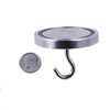 Super Strong 268 lbs Neodymium Cup Magnet 2" Round Base