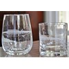 Wahoo Fish Engraved Stemless Wine Glasses (Set of 2)