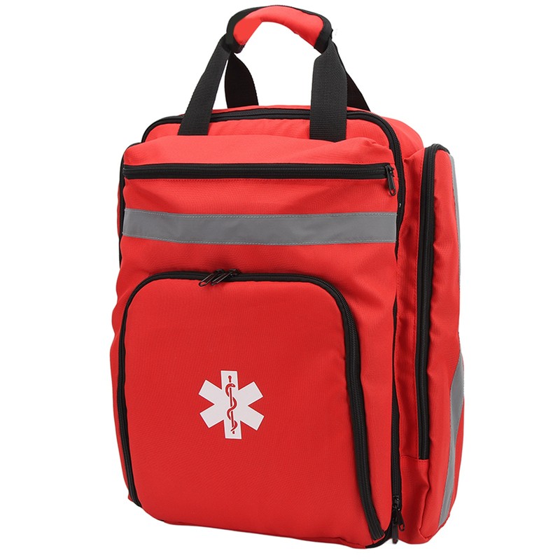 Red Firefighter Bag Large Capacity First Responder Bag Durable Emergency