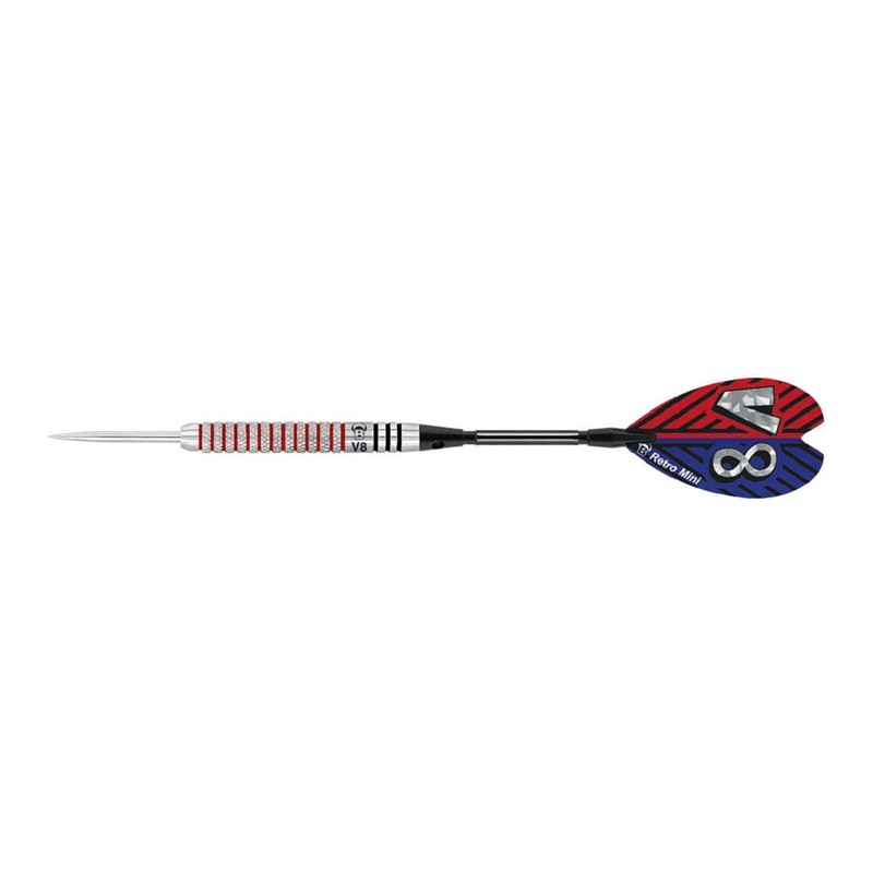 BULL'S V8 V2 Steel Dart 22g, Black