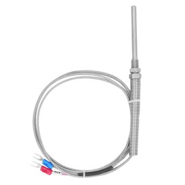K Type Thermocouple 304 Stainless Steel Temperature Sensor 5x50mm M8 Probe Thermocouple with Insulation 2m/78.7in