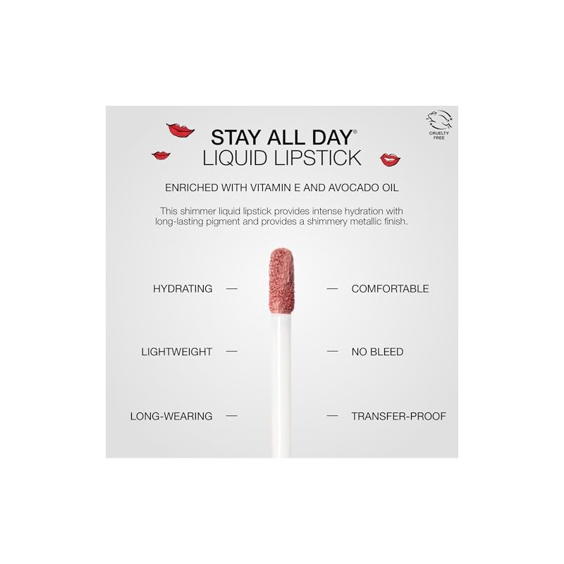stila Stay All Day Shimmer Liquid Lipstick, Miele