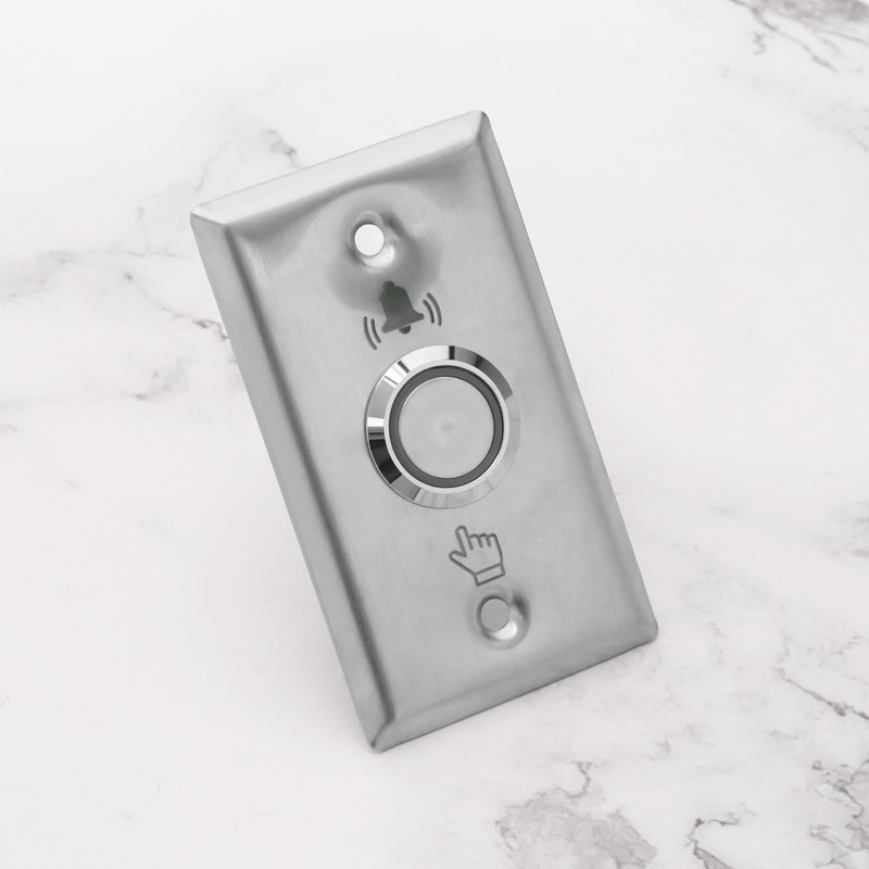 YINETTECH Waterproof Door Bell Lighting Pressure Button Switch with LED