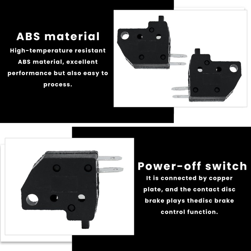 1 Pair Motorcycle Brake Light Switch, Left & Right Front