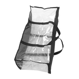 COHEALI Large Capacity Transparent Book Storage Bag Pvc Makeup and Document Bag with Handle for Travel School and Office Use Reusable Clear Book Bag