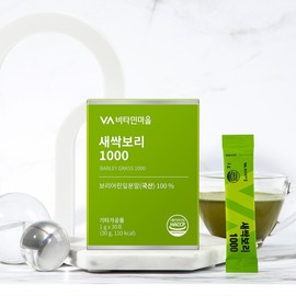 Vitamin Village Sprout Barley 1000 Powder Sticks (10 boxes, 300 sticks total) / 비타민마을 새싹보리 1000 분말 스틱 국내산 10박스 총300포