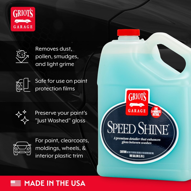 Griot's Garage Speed Shine for Car Detailing, Quick Detailer for