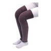 Fluffy Leg Warmers with Knee (Set of 2), Dark Brown,