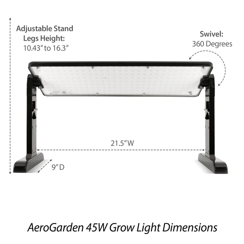 AeroGarden 45W LED Grow Light Panel - Grow Light for