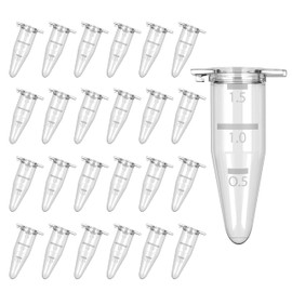 Theracaso Reaction Vessels 1.5ml - Pack of 100 - Centrifuge Tubes - Fabric Capsules Tight & Leakproof - Sample Tubes for Laboratory, Samples, Globules & Research - Powder Sample Tubes Clear