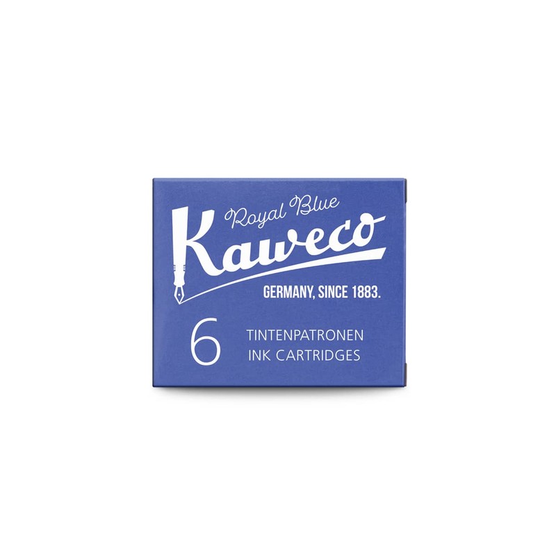 Kaweco Fountain Pen Ink Cartridges Royal Blue Pack of 6