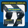 EZ-Xtend Premium D-Ring Strap with Loop for Rail Attachment of