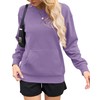 AUSELILY Womens Long Sleeve Sweatshirt Casual Crewneck Plain Pullover Tops