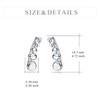 925 Sterling Silver Moon Phase Ear Crawler Cuff Earrings Ear