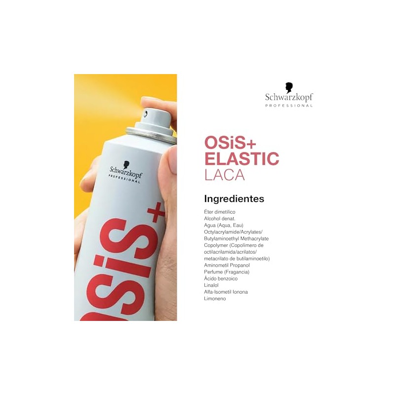 OSIS - Elastic Laca 300 ml, de Fijacin Media, Moldeable,