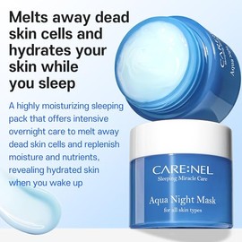 CARE:NEL Korean Cosmetics [CARENEL] Aqua Water - Máscara de dormir para agua (15 ml, 3 unidades)