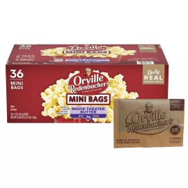 Orville Redenbacher's Movie Butter Microwave Popcorn, Mini Bags, 1.5 oz., 36 pk.