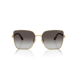 Vogue Eyewear Women's VO4199S Butterfly Sunglasses, Top Antique Rose/Gold/Grey Gradient Black, 58 mm