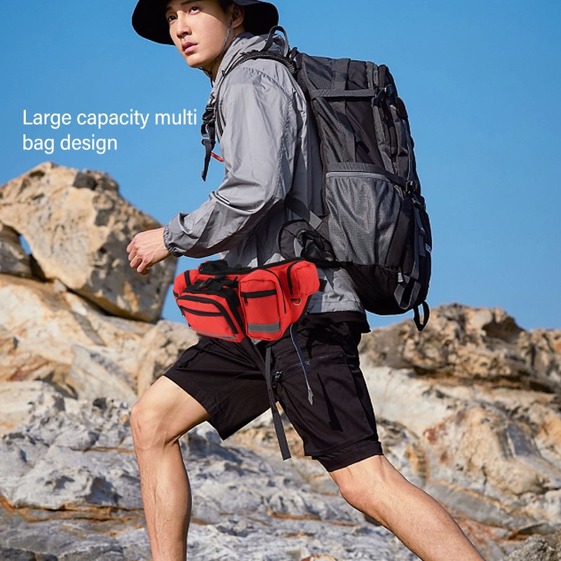 Medical Fanny Pack with Multiple Compartments with Adjustable Belt Waterproof
