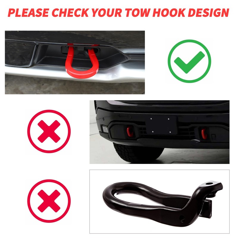 RAZPOY Tow Hook Cover fit for Chevy Silverado 1500 2007-2024,