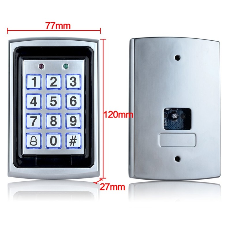 HFeng 125KHz RFID Metal Access Control Keypad Standalone Access Controller