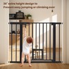 Mumeasy 36" High Extra Tall Baby Gate with Cat Door,