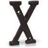 Basic Fundamentals 3-Inch Cast Iron Letters for Wall and Mailbox