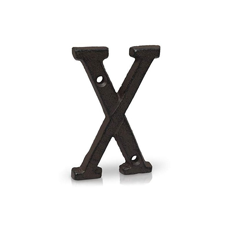 Basic Fundamentals 3-Inch Cast Iron Letters for Wall and Mailbox