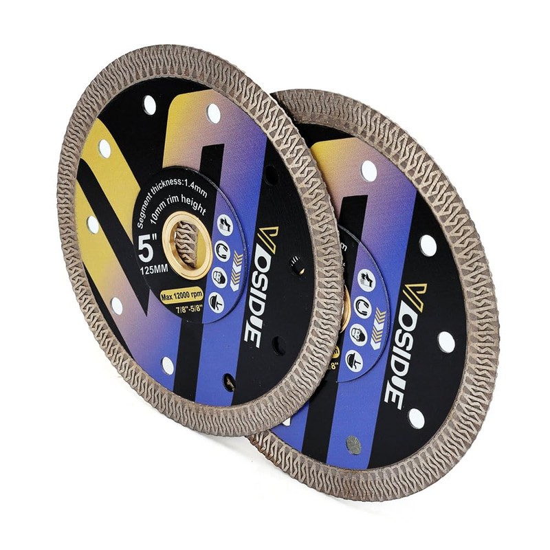 VOSIDUE Super Thin Diamond Blade 5" Tile Porcelain Blade for