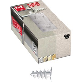 TOX 072100421, 55 mm, Thermo Plus M Insulation Dowels, Dowels without Pre-Drilling or Special Tools, Prevents Heat Bridges, for EPS, XPS 20, PUR and Fibreboard, Pack of 50 in Box, White