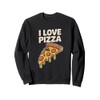 I Love Pizza Slice Dripping Cheese Delight Sweatshirt