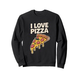 I Love Pizza Slice Dripping Cheese Delight Sweatshirt