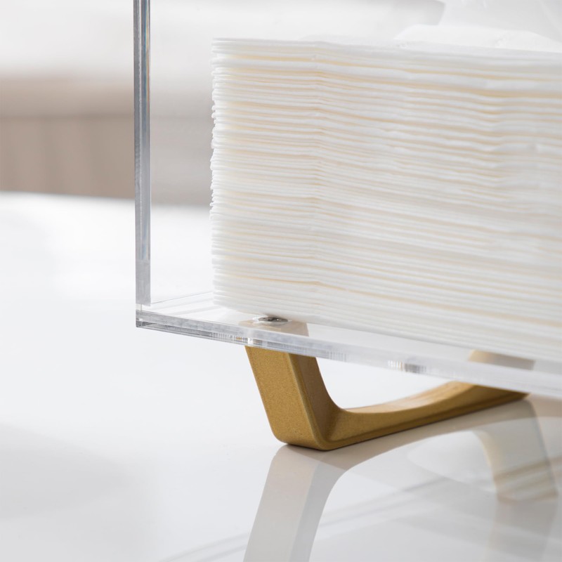 HBlife Clear Tissue Box Cover Rectangle Acrylic Tissue Box Holder