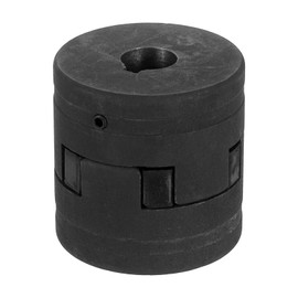 sourcing map 5/8" to 5/8" L090 Flexible 3-Piece L-Jaw Coupling Coupler Set & Buna-N NBR Rubber Spider for Log Splitter Hybrid Equipment