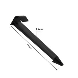 Plastic Ground Stakes, Pack of 50 Garden Hose Anchor Soil, Landscape Edging Pegs, Anchor Tips for Outdoor Garden, Lawn Edging, Patios, Board, Tents (Black)