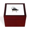 CafePress BBQ Smoker Memory Keepsake Jewelry Box, 5"x5"x3.75"