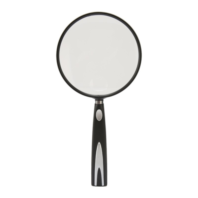 Handheld Magnifying Glass 2X 4X Handheld Reading Magnifier Skid Resistance