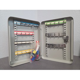 MELSMETALL 35-Hook Steel Lock Box Storage Cabinet Wall-Mount Key Organizer KD35—FREE SHIP!