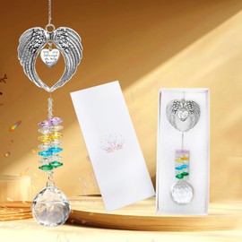 Sympathy Gifts for Loss of Loved One Crystal Suncatcher Sympathy Rainbow Bereavement Grief Memorial Gifts Ideas for Loss of Mom Dad Friend Child Cat Dog Pet