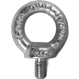 DIN580 - M12 Eyebolt - Load rated - Zinc Plated - 5 pack