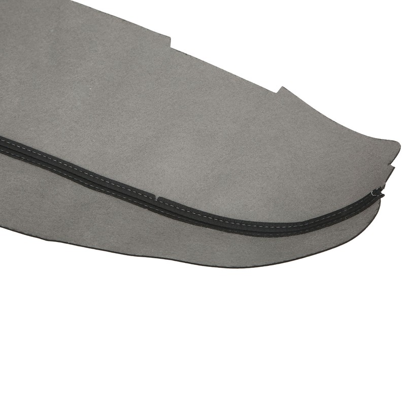 2pcs Front Door Panel Armrest Cover Black Artificial Leather Replacement