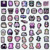 Pack of 100 Goth Sticker Set - Purple Gothic Sticker