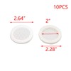 Tulead White Air Vents Round Soffit Vent Plastic Mesh Hole