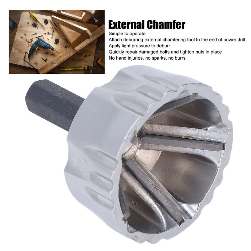 External Chamfer Tool Deburring Chamfering Drill Bit Zinc Alloy with