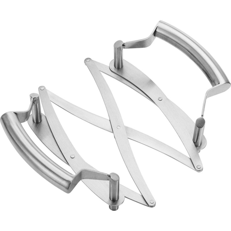 Westmark Ausziehbarer Topf-Untersetzer, Länge: 18 bis 42 cm, Rostfreier Edelstahl,