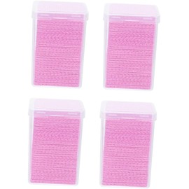 iplusmile Toallitas Rosa de Tela No Tejida para Extensiones de Pestañas para Limpieza Almohadilla Portátil Paquete de 4 Cajas 800 Piezas para Viaje o Uso Profesional