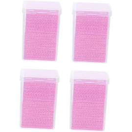 iplusmile Toallitas Rosa de Tela No Tejida para Extensiones de Pestañas para Limpieza Almohadilla Portátil Paquete de 4 Cajas 800 Piezas para Viaje o Uso Profesional